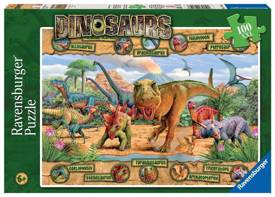 Ravensburger Jigsaw Puzzle - Dinosaurs, 100 Pieces - Playpolis