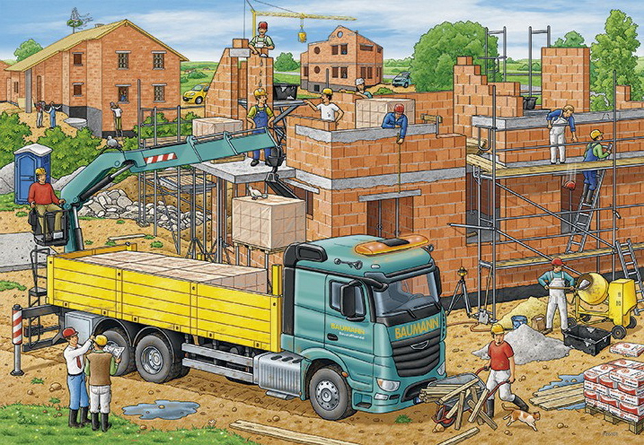 Buy Ravensburger - Busy Construction Site Puzzle 2x12pc