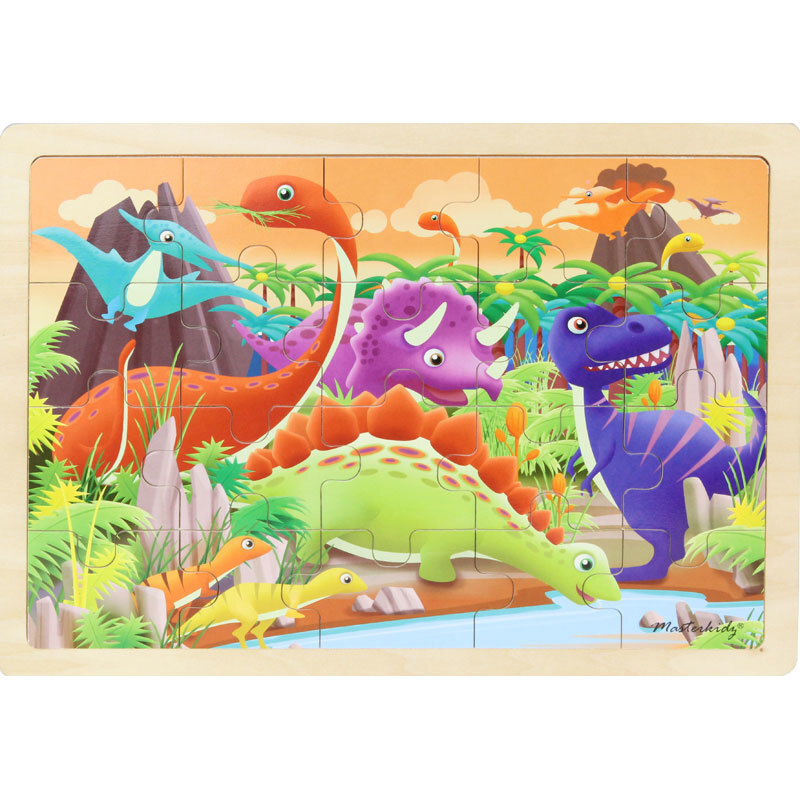 Buy Masterkidz Wooden Jigsaw Puzzle Dinosaurs 20pc