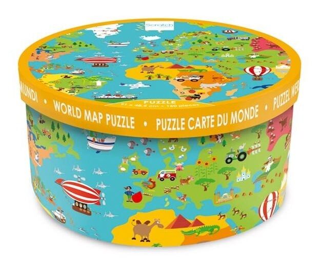 scratch europe world map puzzle