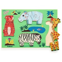 Djeco - African Animal Puzzle 12pc