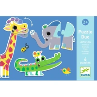 Djeco - Articulo Animals Duo Puzzle