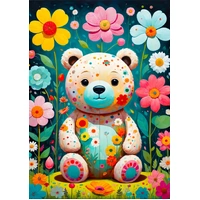 Enjoy - Flower Teddy Bear Puzzle 1000pc