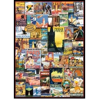 Eurographics - Travel Around the World Vintage Posters Puzzle 1000pc