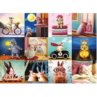 Eurographics - Funny Bunnies Puzzle 1000pc