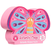 Learning Can Be Fun - Butterfly Magic: Butterfly Shaped Puzzle 20pc