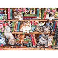 Gibsons - Puss Back In Books Puzzle 1000pc