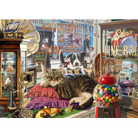 Holdson - Cat Napping Antique Shop Puzzle 1000pc