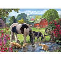 Holdson - Horse & Hound Watering Hole Puzzle 1000pc