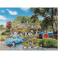 Holdson - Village Kids Crossing The Ford Puzzle 1000pc