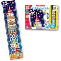 Learning Journey - 123 Rocketship Long & Tall Puzzle 50pc