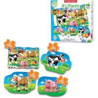 Learning Journey - My First Puzzle Sets - 4-In-A-Box - Farm