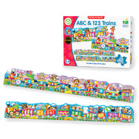 Learning Journey - Giant ABC & 123 Train Floor Puzzle (2 x 30pc)