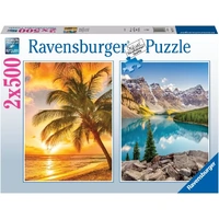 Ravensburger - Sea and Mountains Puzzle 2 x 500pc