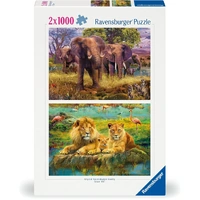 Ravensburger - African Animals Puzzle 2 x 1000pc