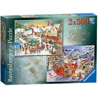 Ravensburger - Christmas Collection Puzzle 2 x 500pc