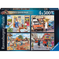 Ravensburger - Happy Days - Work Day Memories Puzzle 4x500pc