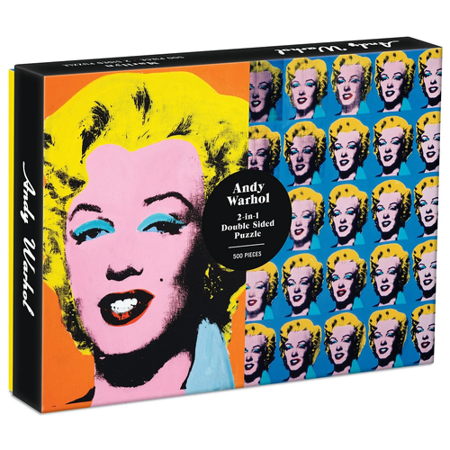 Galison - Andy Warhol Marilyn Double Sided Puzzle 500pc