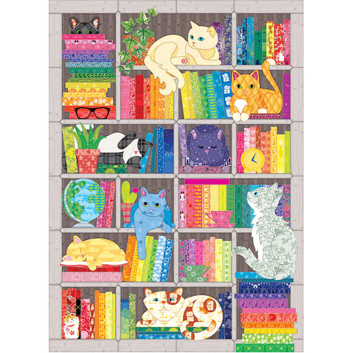 Cobble Hill - Rainbow Cat Quilt Puzzle 1000pc