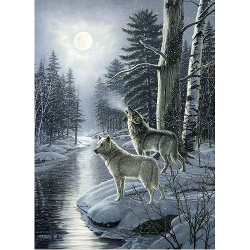 Cobble Hill - Wolves by Moonlight Puzzle 1000pc