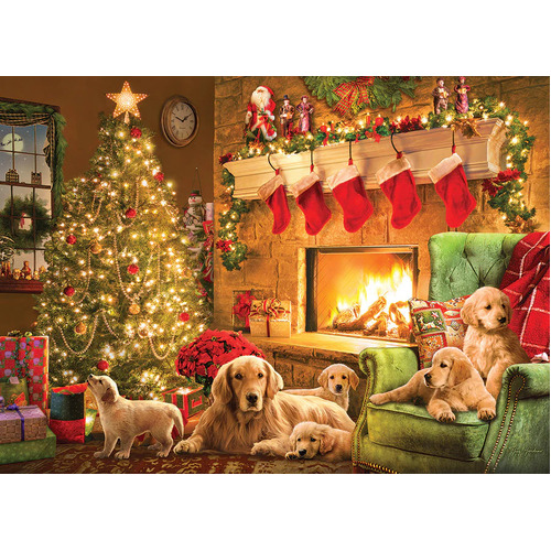 Cobble Hill - Cozy Fireplace Puzzle 1000pc