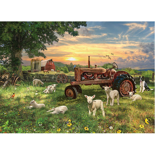 Cobble Hill - Field At Sunrise Puzzle 1000pc