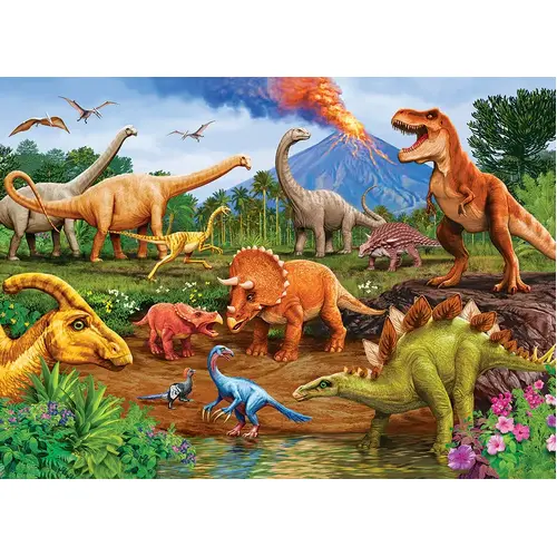 Cobble Hill - Dinos Family Puzzle 350pc