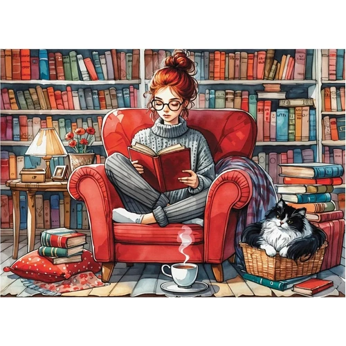 Delfy - Cozy Reading Time Puzzle 1000pc