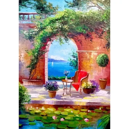 Enjoy - Sea View Through the Arch Puzzle 1000pc