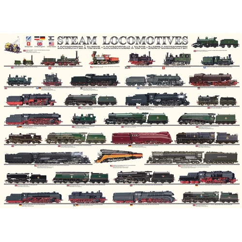 Eurographics - Steam Locomotives Puzzle 1000pce