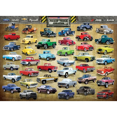 Eurographics -Pick-up Truck Evolution Puzzle 1000pc