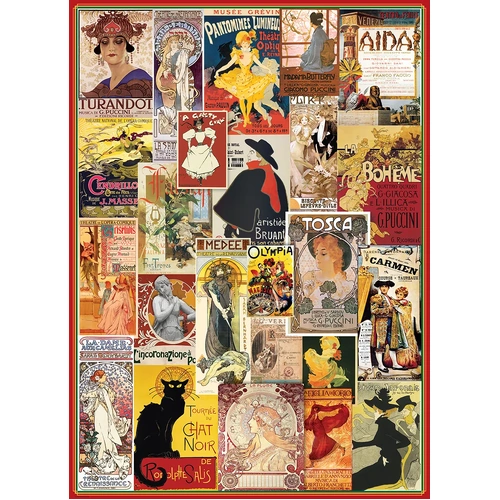 Eurographics - Theatre & Opera Vintage Posters Puzzle 1000pc