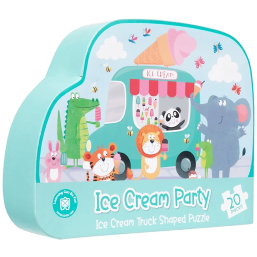 Learning Can Be Fun - Ice Cream Party Truck Shaped Puzzle 20pc