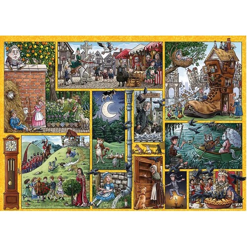 Gibsons - Nursery Rhymes Through Time Puzzle 1000pc