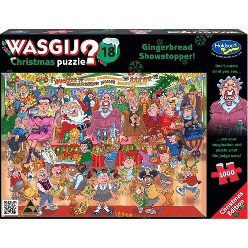 Holdson - WASGIJ? Christmas 18 Gingerbread Showstopper! Puzzle 1000pc
