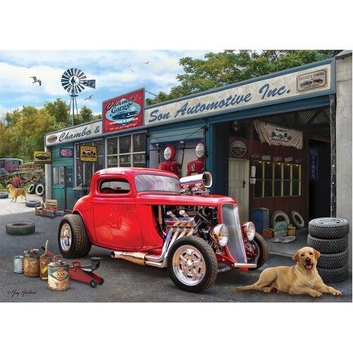 Holdson - Back In The Fast Lane - Old School Gearhead Puzzle 1000pc