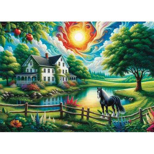 JaCaRou - Majestic Black Beauty Puzzle 1000pc