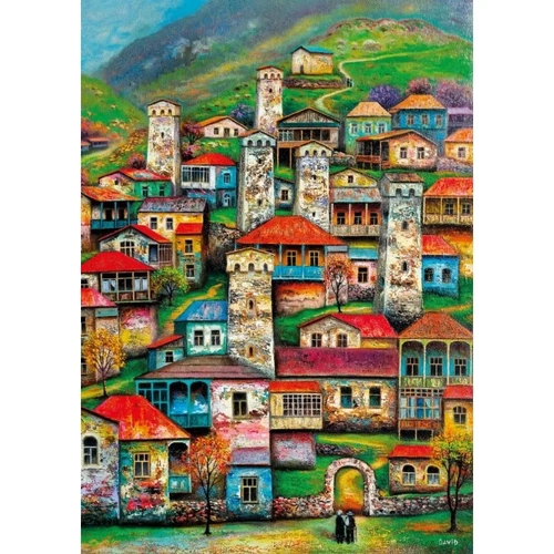 Magnolia - Beautiful Village Puzzle 1000pc