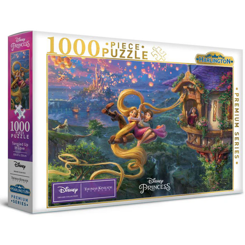 Harlington - Thomas Kinkade Disney - Tangled Up in Love Puzzle 1000pc