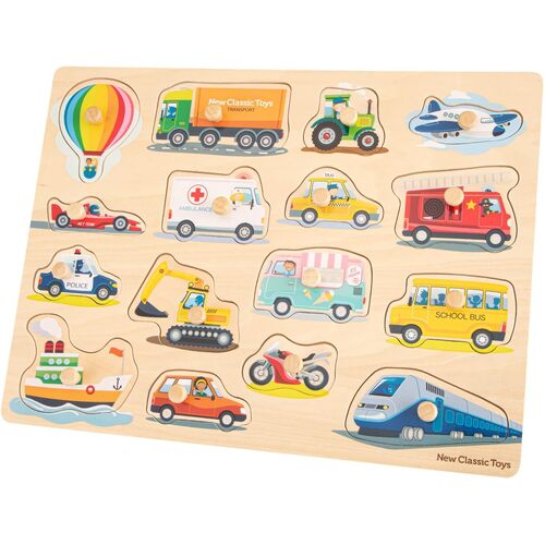 New Classic Toys - Transport Large Peg Puzzle