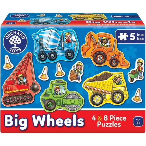 Orchard Toys - Big Wheels Puzzles (5 puzzles)