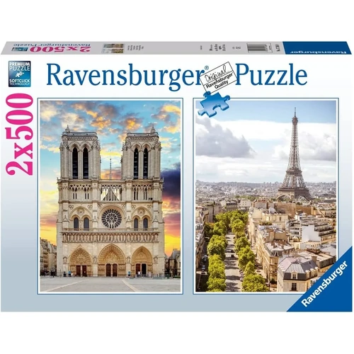 Ravensburger - A Visit To Paris Puzzle 2 x 500pc