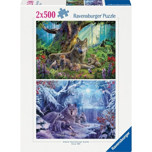 Ravensburger - Wolves Puzzle 2 x 500pc