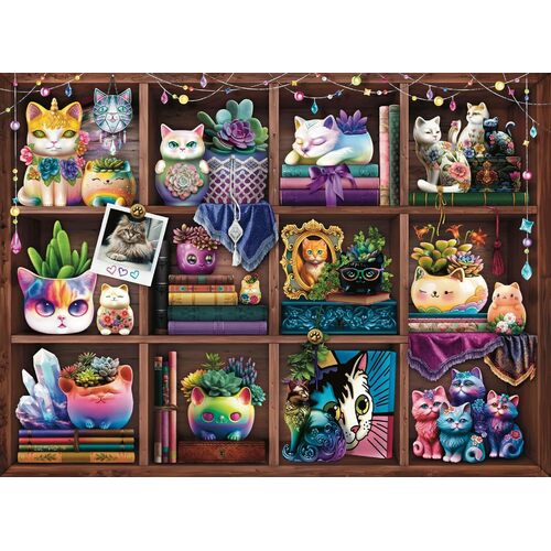 Ravensburger - Cats and Succulents Puzzle 500pc