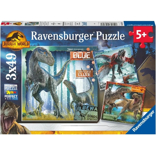 Ravensburger - Jurassic World Domination Puzzle 3x49pc