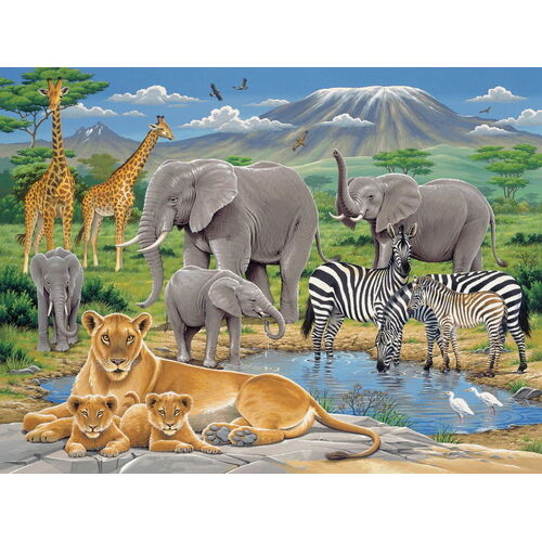 Buy Ravensburger - Animals In Africa Puzzle 200pc