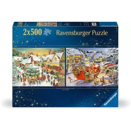 Ravensburger - Christmas Collection Puzzle 2 x 500pc