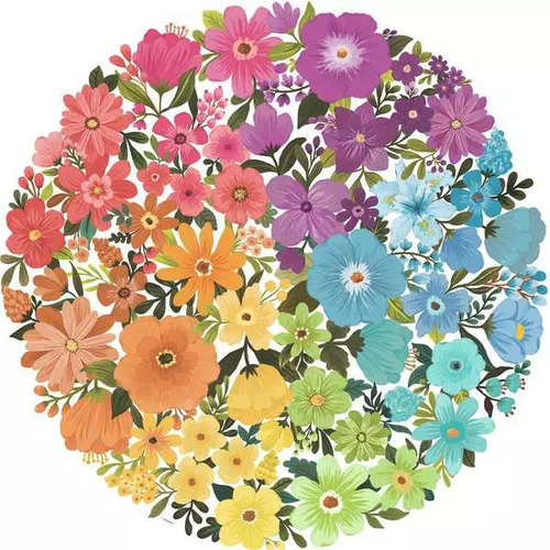 Ravensburger - Circle of Colours - Flowers Puzzle 500pc