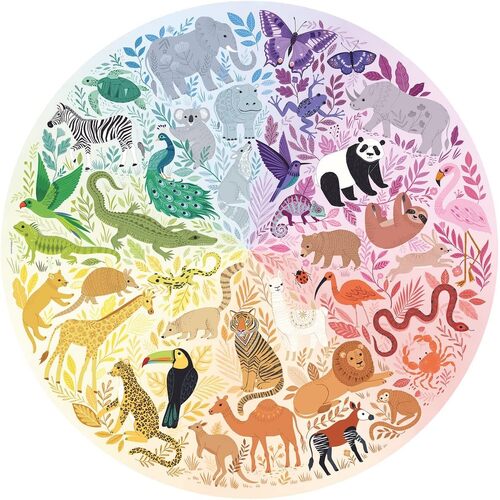 Ravensburger - Circle of Colours - Animals Puzzle 500p