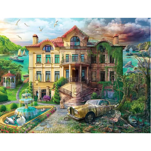 Ravensburger - Now & Then, Cove Manor Echoes Puzzle 2000pc